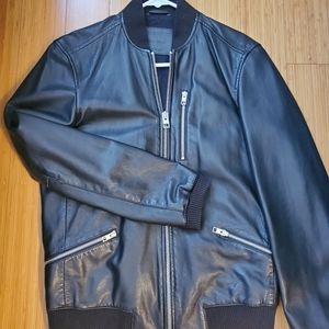 All Saints Men's Sheep Leather Jacket